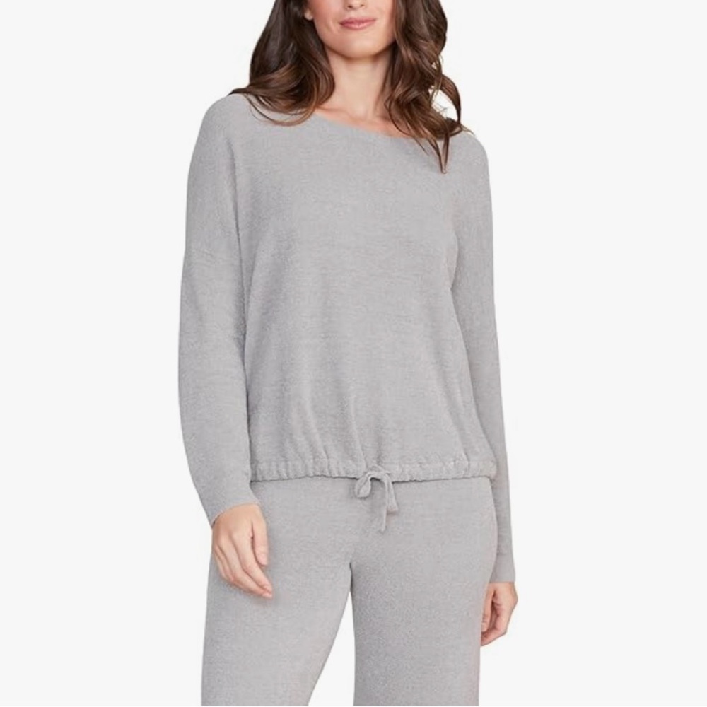 Barefoot Dreams CozyChic Ultra Lite Pullover Women's Soft Gray Medium